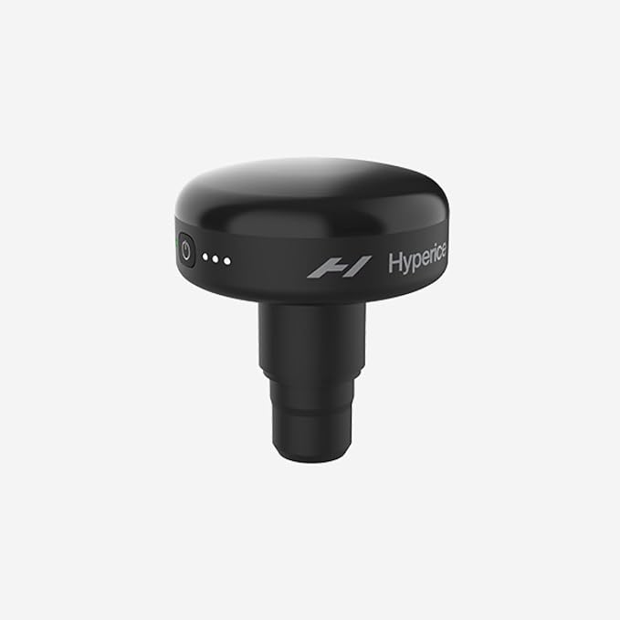 Hyperice |Hypervolt Go 2 Handheld Percussion Massage Gun Featuring Quiet Glide Technology, 3 Speeds, 2 Interchangeable Heads | Hypervolt Heated Head Attachment for All Hypervolt Models| Bundle