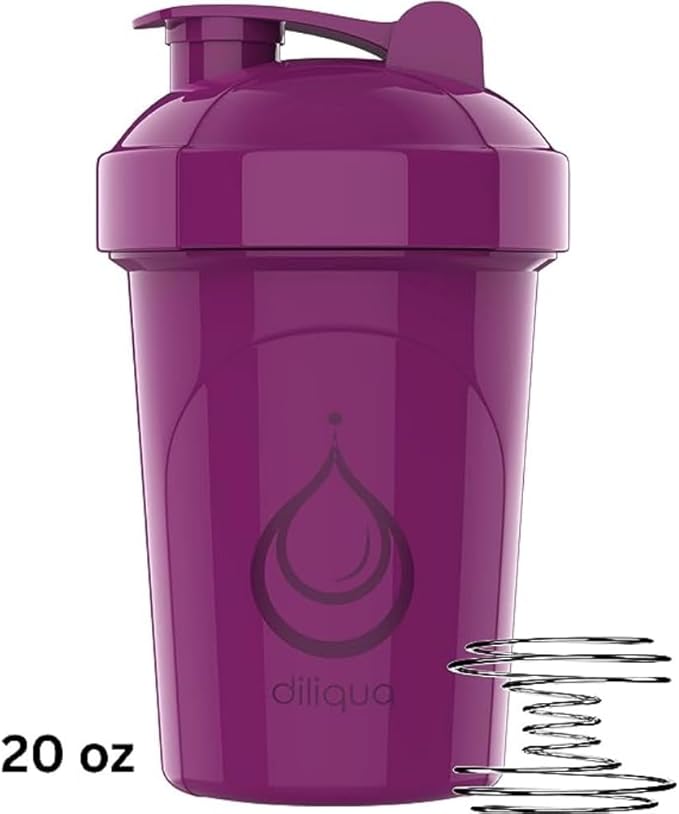 4 PACK, 20 oz Shaker Bottles for Protein Mixes | BPA-Free & Dishwasher Safe | Protein shaker bottle | Shaker Cups for protein shakes | Leakproof Blender Shaker Bottle Pack