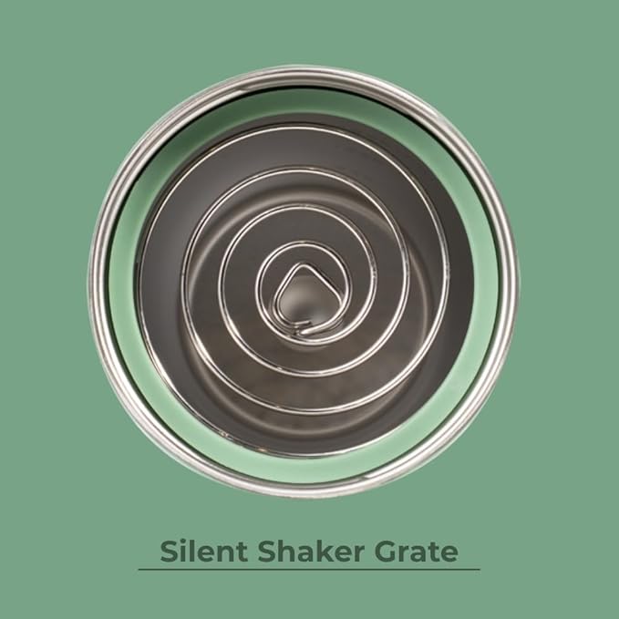 HydroJug 24 oz New Stainless Steel Shaker – Insulated, Leakproof, BPA-Free with Silent Mixing Grate – No Clumps, No Noise – Premium Shaker for Fitness, Sports & Everyday Use, Sage