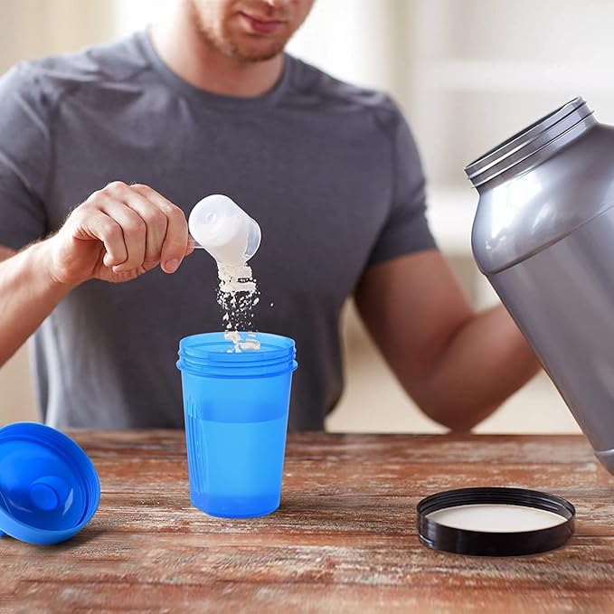 An Ergonomic Small Black Wide Mouth Shaker Cup,Made of Premium PP5 (BPA FREE),Modelized Scale Marks 4-8-12 Oz,Black Leakproof Screwable Cover Lid (Style May Vary) & Whisk,Free Replacement in 10 Months