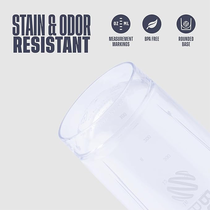 BlenderBottle Strada Tritan Shaker Bottle with Locking Lid, 28-Ounce, White