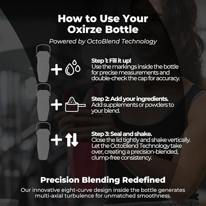 Shaker Bottle for Protein Mixes – Double Wall Stainless Steel, For Shakes, Smoothies, Cocktails –Leak-Proof, 26oz, Copper-Insulated Blender Cup, BPA-Free No Mixing Tools Needed, (Arctic Pearl)