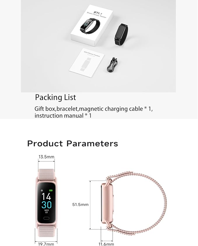 Fitness Tracker for Women with Heart Rate SpO2 Blood Pressure Sleep Tracker,Fitness Watches 16 Sport Modes SMS/SNS Notification Reminder,Activity Trackers Pedometer Calorie Tracker IP68 Waterproof