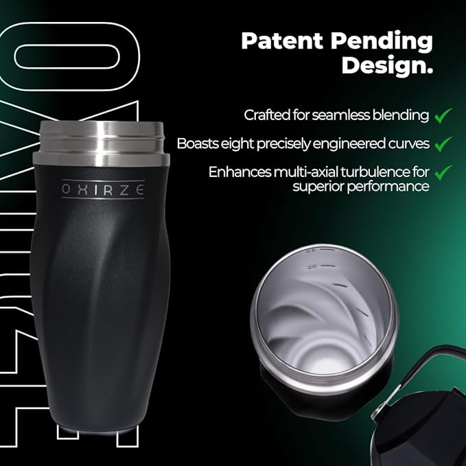 Shaker Bottle for Protein Mixes – Double Wall Stainless Steel, For Shakes, Smoothies, Cocktails –Leak-Proof, 26oz, Copper-Insulated Blender Cup, BPA-Free No Mixing Tools Needed, (Arctic Pearl)