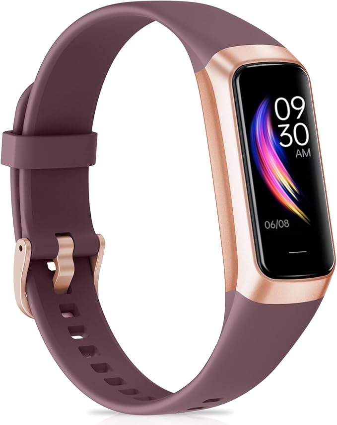 Fitness Tracker with 24/7Heart Rate, Blood Pressure, Sleep Tracking, Calorie, Activity Tracker with 1.1" AMOLED Color Screen, Waterproof Step Tracker for Android iPhones Women Men
