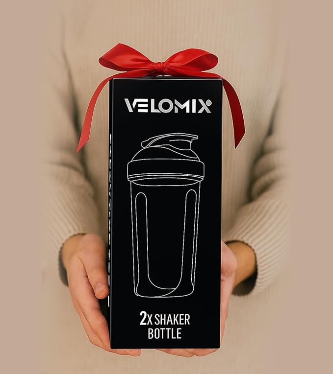 -2 Pack- 28 oz Protein Shaker Bottles for Protein Mixes - 2x Wire Whisk | Leak Proof Shaker Cups for Protein Shakes and Pre Workout | Protein Shaker Bottle Pack (Gift Box)