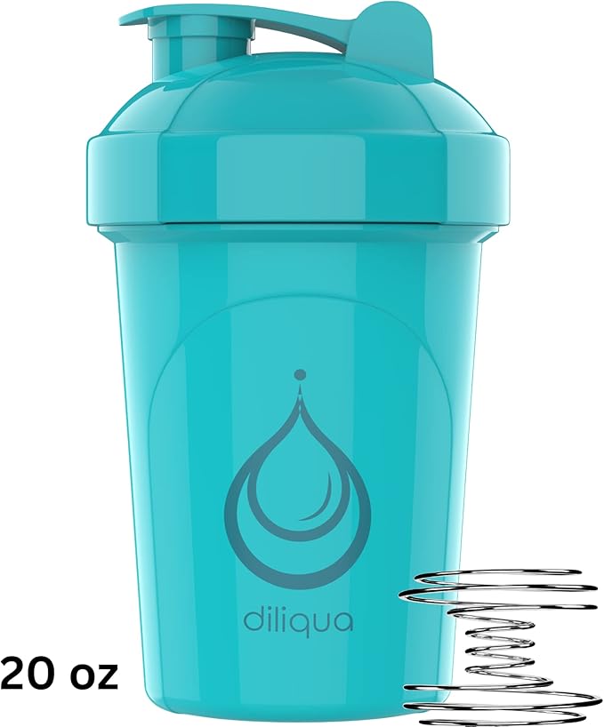 4 PACK, 20 oz Shaker Bottles for Protein Mixes | BPA-Free & Dishwasher Safe | Protein shaker bottle | Shaker Cups for protein shakes | Leakproof Blender Shaker Bottle Pack