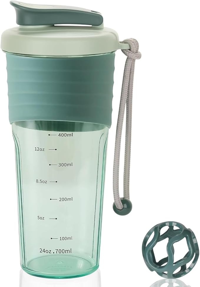 Protein Shaker Bottle,Sports Blender Bottles for Protein Mixes with Whisk Ball,Mixer Bottle,Portable Pre Workout Whey Protein Drink Shaker Cup,Midnight Blue