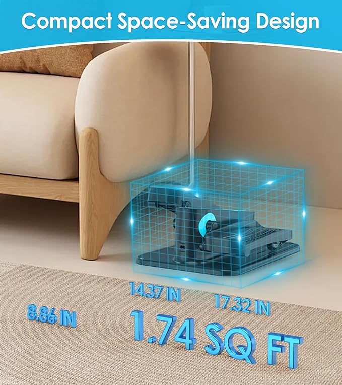 2025 New Under Desk Elliptical Machine,Portable Seated Pedal Exercise Machine for Seniors,Mini Ellipse Leg Exerciser with 12 Adjustable Speeds&Remote Control,Quiet&Compact for Home Office