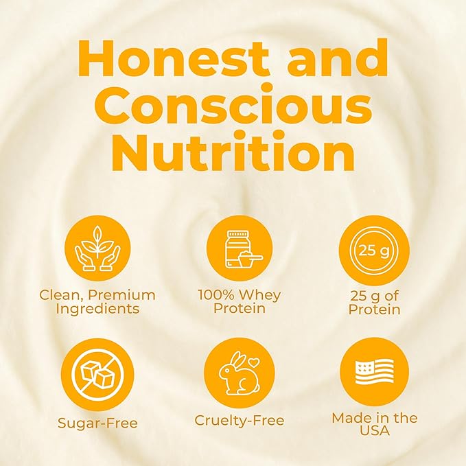 About Time Unflavored Whey Protein Isolate Powder 26g, Natural Ingredients, Non-GMO, Gluten-Free, Lactose-Free, No Artificial Sweeteners, Low Carb, 32 Servings
