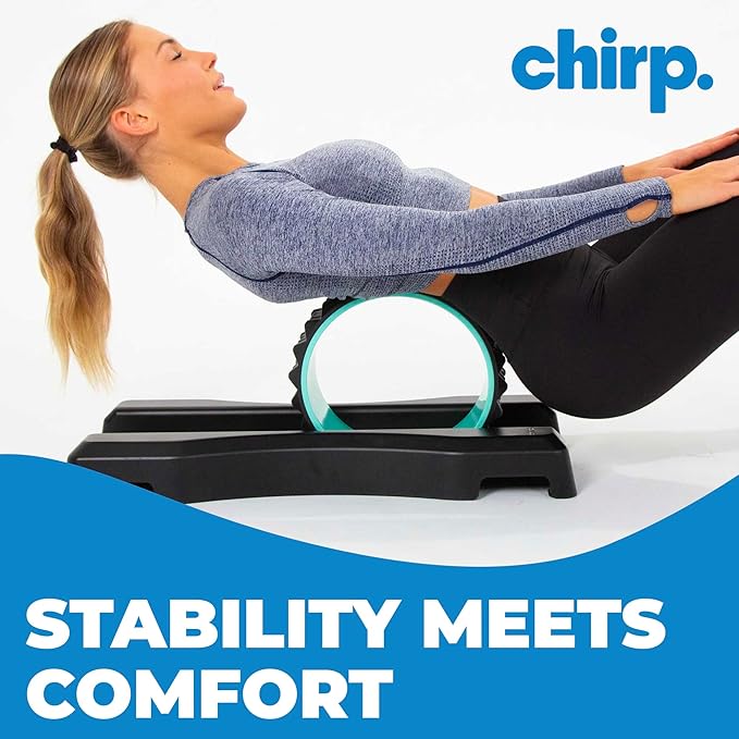 Chirp Wheel Base XR 3P 10” Acupressure & Stability: Achieve Deep Massages with Knot-Kneading Thumb, Neck & Headache Tension Relief - Black