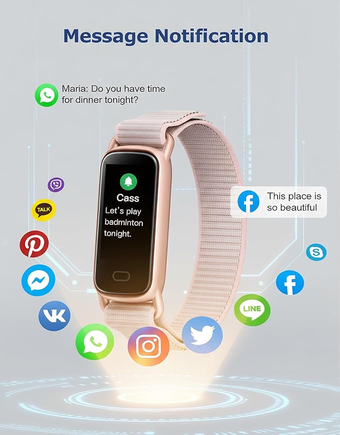 Fitness Tracker for Women with Heart Rate SpO2 Blood Pressure Sleep Tracker,Fitness Watches 16 Sport Modes SMS/SNS Notification Reminder,Activity Trackers Pedometer Calorie Tracker IP68 Waterproof