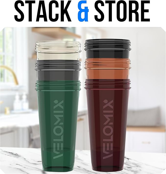 -6 PACK- 28 oz Protein Shaker Bottle for Protein Mixes - 6x Wire Whisk | Leak Proof Shaker Cups for Protein Shakes | Protein Shaker Bottle Pack | Protein Shake Cup (Earth Tones Collection)