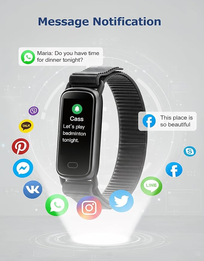 Fitness Tracker for Women Men, Fitness Watches with Heart Rate SpO2 Sleep Tracking,16 Sports Modes, SMS/SNS Notification Reminder IP68 Waterproof Activity Tracker for Android iOS Phone