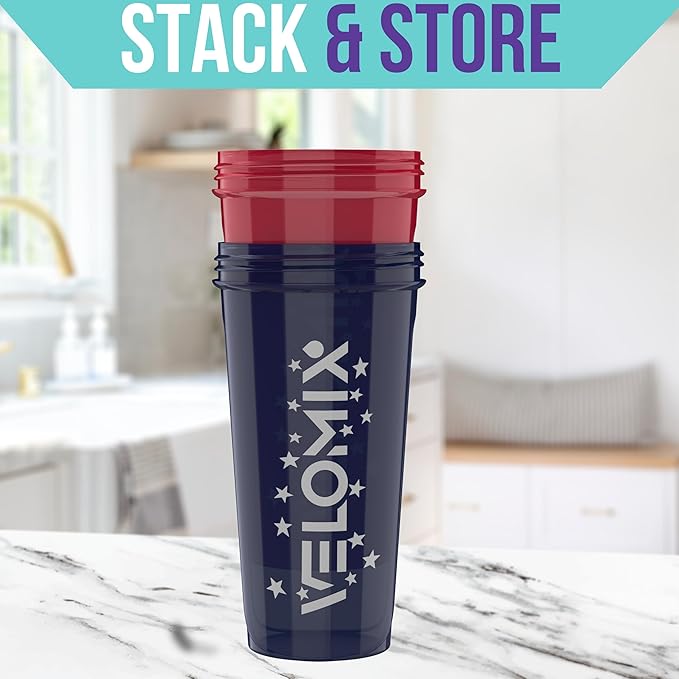 -2 Pack- 28 oz Protein Shaker Bottles for Protein Mixes - 2x Wire Whisk | Leak Proof Shaker Cups for Protein Shakes and Pre Workout | Protein Shaker Bottle Pack (USA Flag)