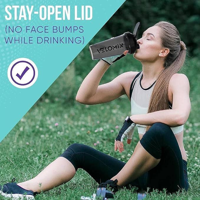 -6 PACK- 28 oz Protein Shaker Bottle for Protein Mixes - 6x Wire Whisk | Leak Proof Shaker Cups for Protein Shakes | Protein Shaker Bottle Pack | Protein Shake Cup (Dynamic Fuel Series)