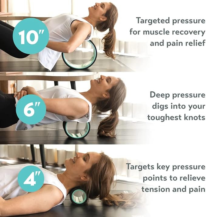 Chirp Wheel+ Foam Roller for Back Pain Chirp Wheel+ Foam Roller, Yoga Back Roller for Pain Relief, Muscle Therapy, and Deep Tissue Massag Relief, Muscle Therapy, and Deep Tissue Massage 4 and 10 Inch