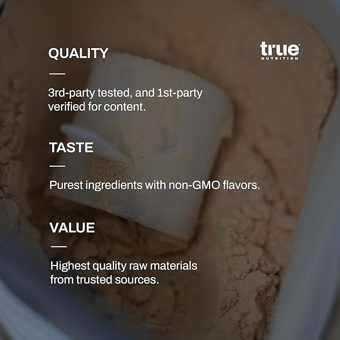 True Nutrition Grass Fed Beef Protein Powder Isolate - 29g of Paleo, Keto, Carnivore Beef Protein per Serving - Zero Carb, Fat and Gluten Free, Dairy Free, Soy Free - Unsweetened/Unflavored - 1LB