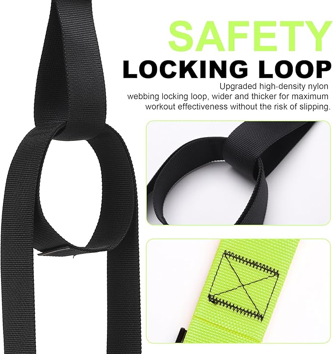 Home Resistance Training Kit | Full-Body Workout with Suspension Trainer Straps, Door Anchor, Handles, and Carrying Bag | Complete Home Gym Equipment