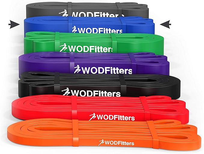 WODFitters Pull Up Assistance Band for Stretching, Mobility Workouts, Warm Up, Recovery, Powerlifting, Home Fitness and Exercise…