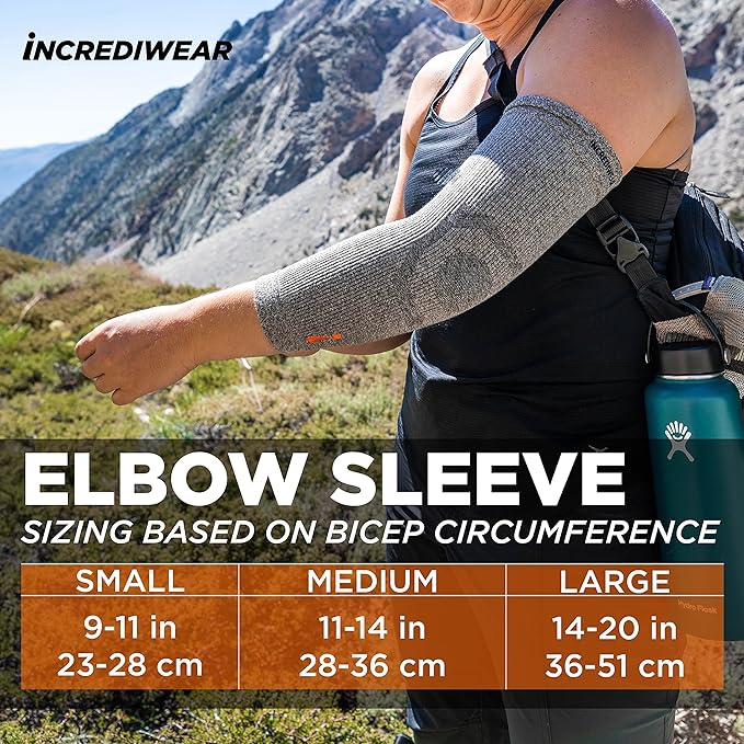 Incrediwear Elbow Sleeve – Elbow Brace for Elbow Support, Joint Pain Relief, Inflammation Relief, and Circulation, Tendonitis, Golf and Tennis Elbow Brace for Women and Men