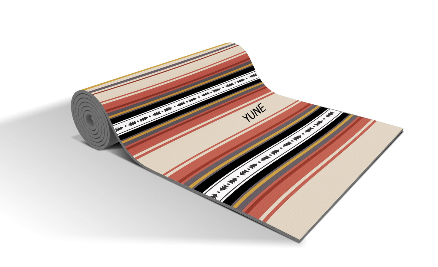 Yoga Mat | 6mm Thick | Striped | Non-Slip | Eco Friendly | Yune Yoga |
