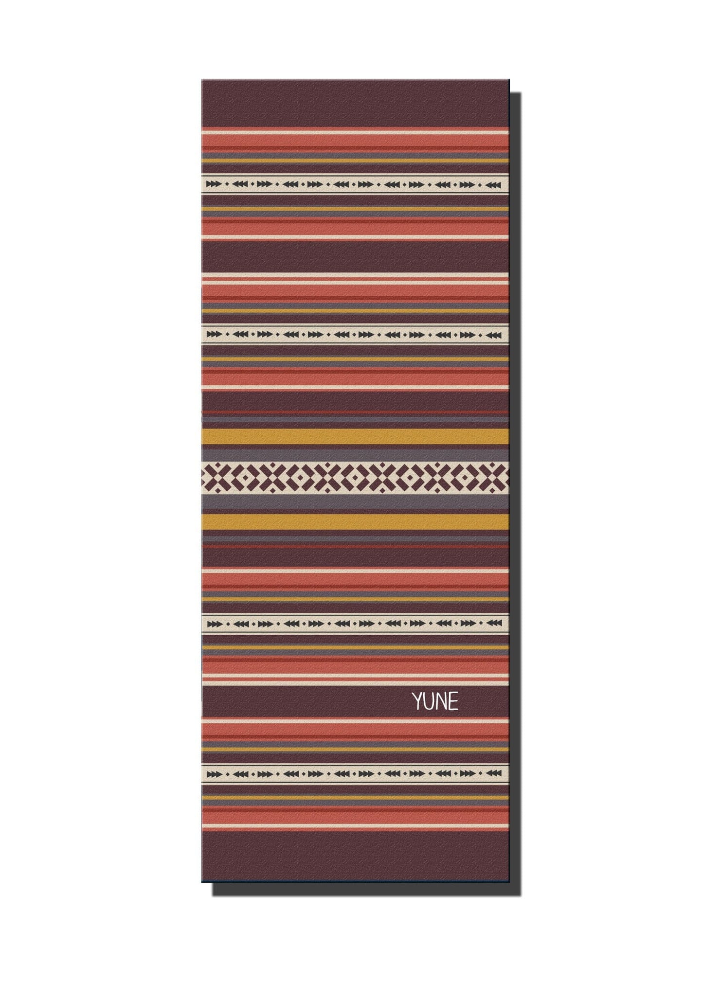 Yoga Mat | 6mm Thick | Striped | Non-Slip | Eco Friendly | Yune Yoga |