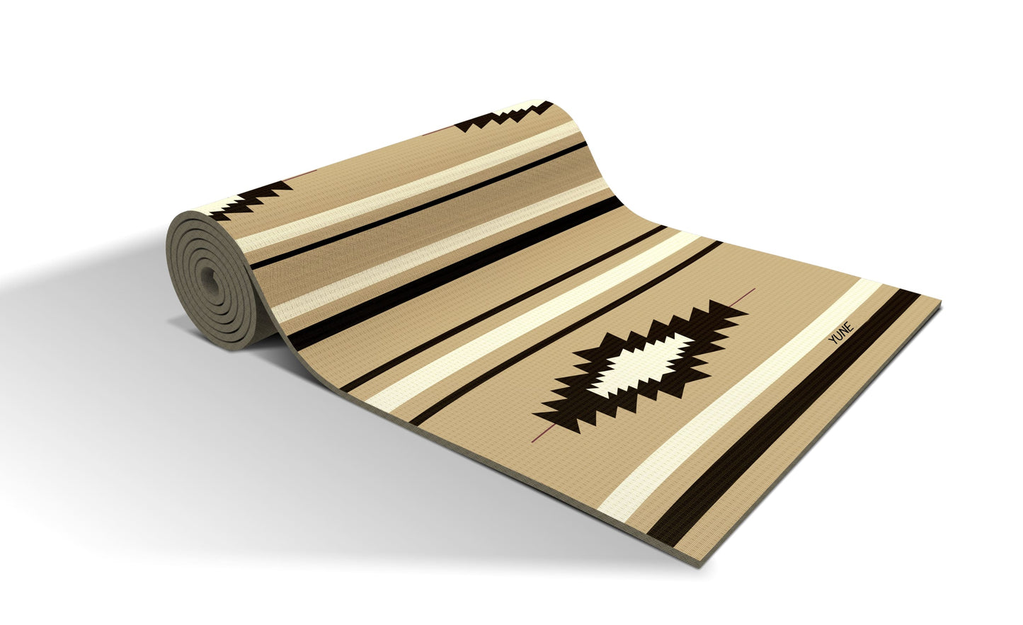 Yoga Mat | 6mm Thick | Tan | Non-Slip | Eco Friendly | Yune Yoga | Sam