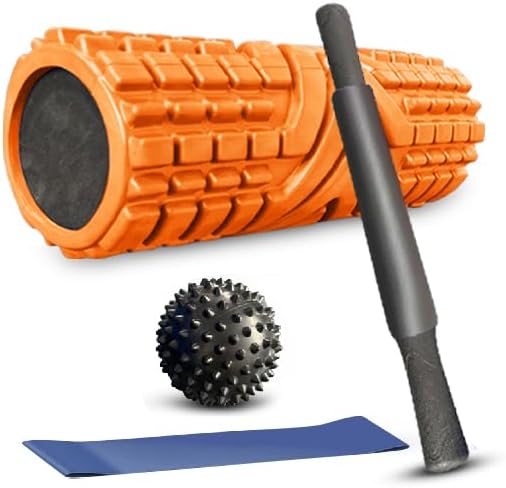 Foam Roller Patented Multi Phase Roller, 5 Year Warranty Firm High Density EVA Foam 6x13, Myofascial Release, Deep Muscle and Spinal Stabilization,Relieve Muscle Tensions (Orange, 6x13)