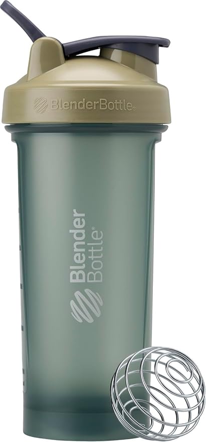 BlenderBottle Classic V2 Shaker Bottle Perfect for Protein Shakes and Pre Workout, 28oz, Full Color Tan