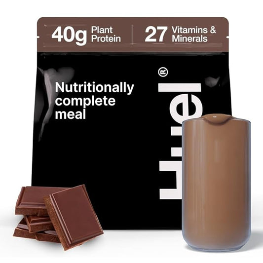 Huel Black Edition | Chocolate 40g Vegan Protein Powder | Nutritionally Complete Meal | 27 Vitamins and Minerals, Gluten Free | 17 Servings