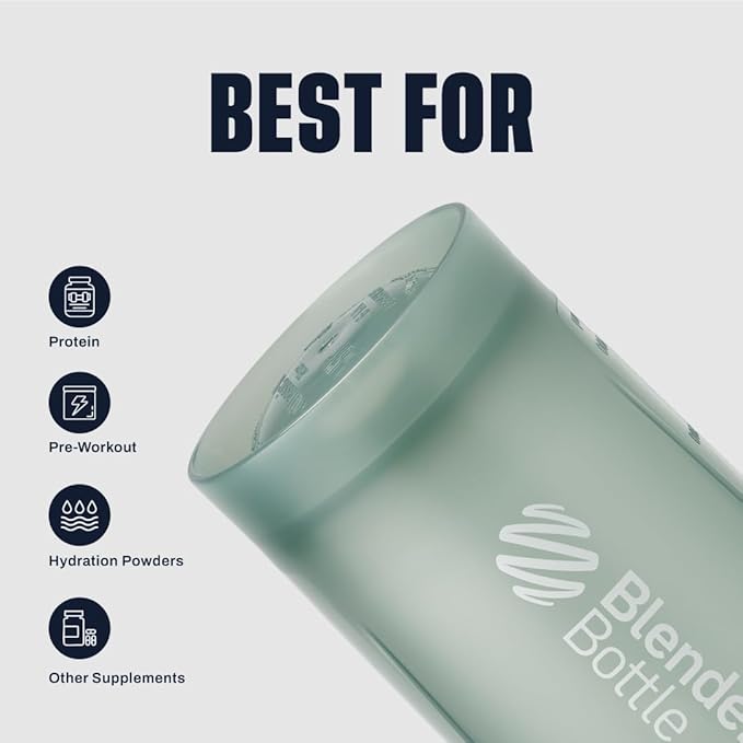 BlenderBottle Classic V2 Shaker Bottle Perfect for Protein Shakes and Pre Workout, 28oz, Full Color Tan