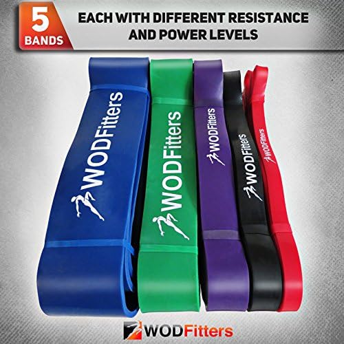 WODFitters Pull Up Assistance Band for Stretching, Mobility Workouts, Warm Up, Recovery, Powerlifting, Home Fitness and Exercise…
