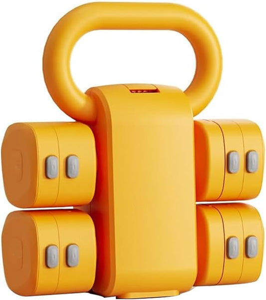 Adjustable Kettlebell Set, 4-in-1 Free Weight Kettlebell sets (5.5lbs 7.7lbs 9.9lbs 12.1lbs) for women, Weight Dumbbell Set of 2 for Home Gym Fitness Training