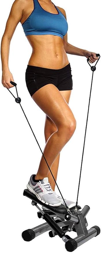 Steppers for Exercise, Stair Steeper with Resistance Bands, Portable Stepper Capable of Full-Body Exercise, Low Noise and Smooth, Bear 300 lbs