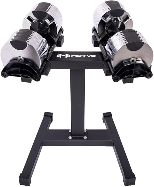Probell 580 Adjustable Dumbbells - Motv8 Probell 580s, 5lbs - 80lbs Adjustable Free Weight Nuobell Style Dumbbells for Men and Women - Strength Training and Fitness