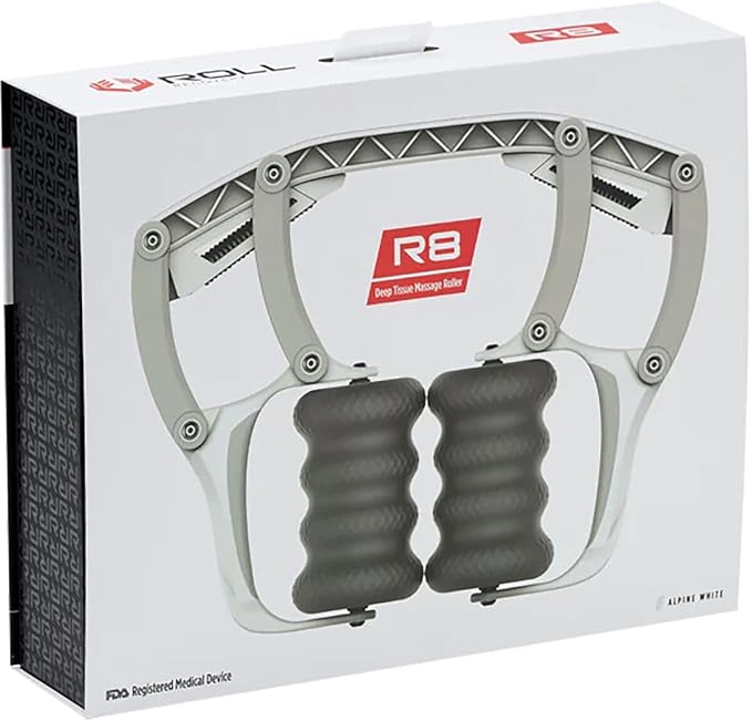 ROLL Recovery R8 (Alpine White) - Deep Tissue Massage Roller