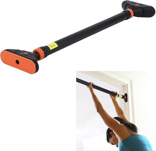 Pull Up Bar for Doorways, Chin Up Bar with Level Meter and Adjustable Width for Strength Training,No Screws Required, Weight Capacity 440 LBS