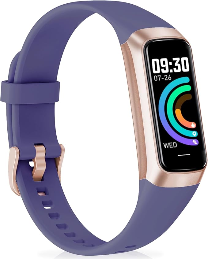 Fitness Tracker with 24/7Heart Rate, Blood Pressure, Sleep Tracking, Calorie, Activity Tracker with 1.1" AMOLED Color Screen, Waterproof Step Tracker for Android iPhones Women Men