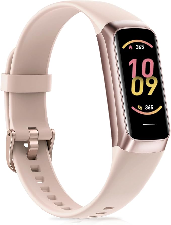 Fitness Tracker with 24/7Heart Rate, Blood Pressure, Sleep Tracking, Calorie, Activity Tracker with 1.1" AMOLED Color Screen, Waterproof Step Tracker for Android iPhones Women Men