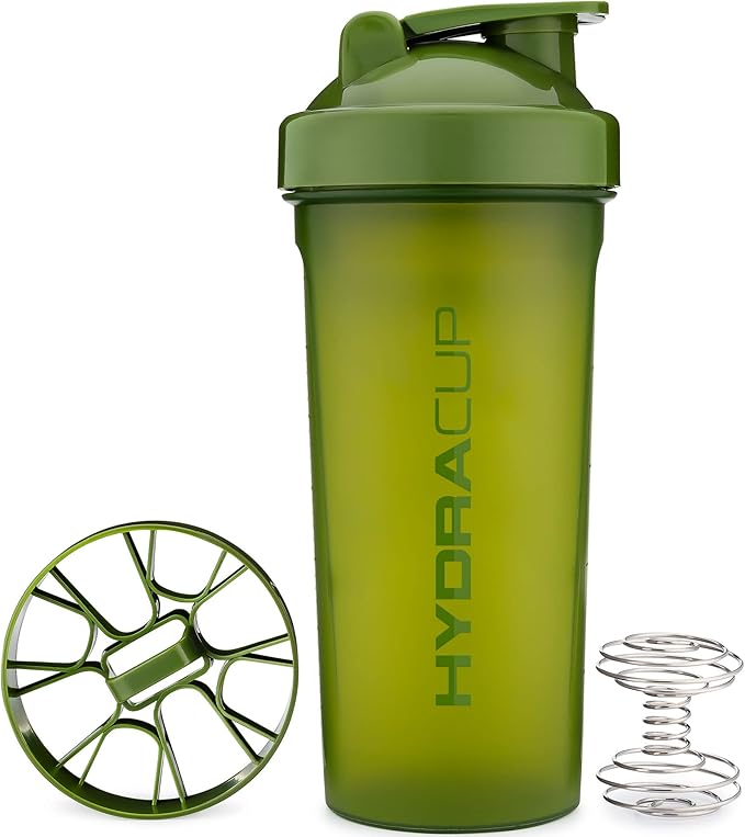 Hydra Cup [3 Pack] 45 Ounce Shaker Bottles for Protein Shakes, Jumbo Shaker Cups with Ball Blender Whisk, Extra Large Bottle with Handle (Dark Colors)