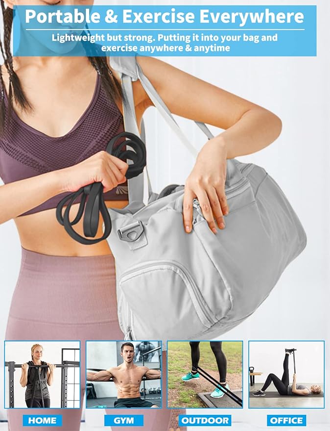 Resistance Bands, Pull Up Bands, Exercise Workout Bands for Working Out, Pull Up Assistance Bands Set for Men & Women, Body Stretching, Physical Therapy, Muscle Training