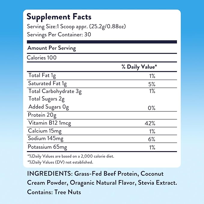 Equip Foods Prime Protein Powder | Clean, Grass Fed Beef Protein Powder | Carnivore Protein Isolate | Paleo, Keto Friendly | Gluten & Dairy Free | Helps Build & Repair Tissue | 30 Servings, Vanilla