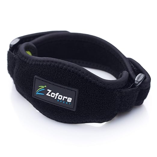 ZOFORE SPORT Tennis Elbow Brace With Compression Pad (2-Count) - Effective Pain Relief for Tennis & Golfer’s Elbow for Men & Women