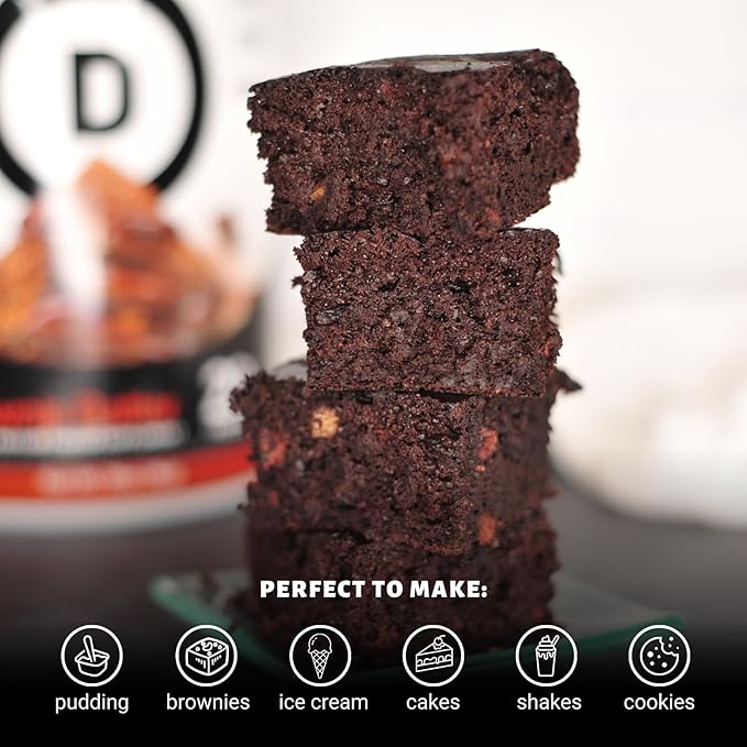 Devotion Nutrition Protein Powder Blend | Gluten Free, Keto Friendly, No Added Sugars | 1g MCT | 20g Whey & Micellar Protein | 12 Single Serving Packets (Brownie Batter)