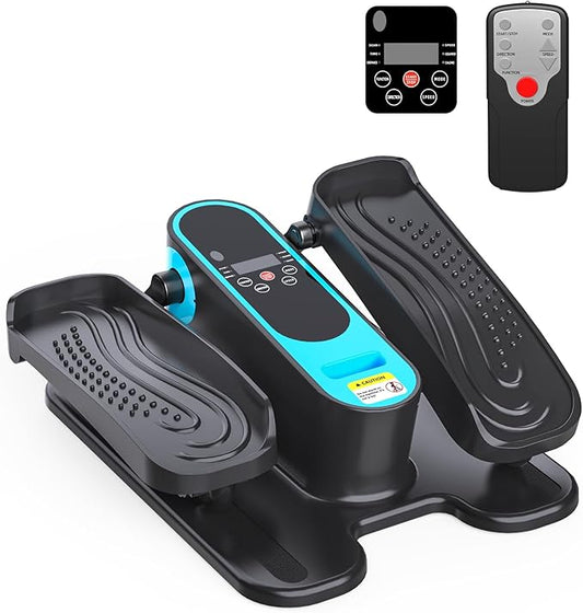 2025 New Under Desk Elliptical Machine,Portable Seated Pedal Exercise Machine for Seniors,Mini Ellipse Leg Exerciser with 12 Adjustable Speeds&Remote Control,Quiet&Compact for Home Office