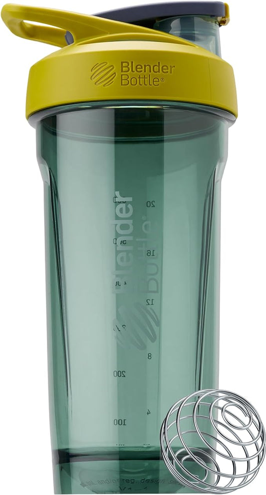 BlenderBottle Sport Shaker Bottle with Wire Whisk, 28-Ounce, Yellow – Protein Shakes & Hydration for Athletes & Fitness Enthusiasts, Easy Mixing, Durable & Lightweight, Lockable Lid