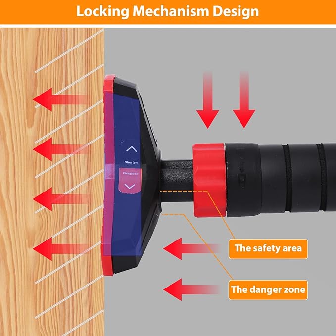 Adjustable Pull Up Bar for Doorway - 440LBS Weight Capacity, No Screws Installation with Level Meter and Auto Lock, Chin Up Bar for Home Gym Strength Training