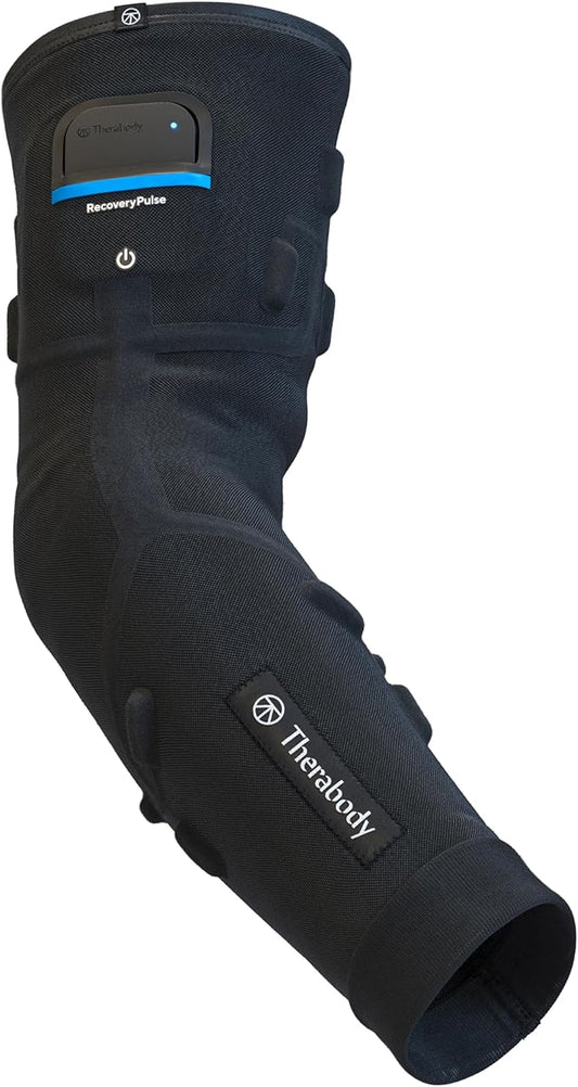 Therabody RecoveryPulse Arm - Compression and Vibration Sleeve for On The Go Relief, Reduce Soreness and Pain in Arms, Increase Flexibility (Extra Large)