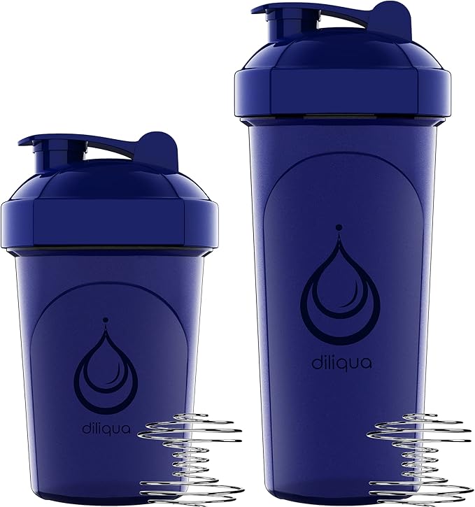 10 PACK- Shaker Bottles with Wire Whisks for Protein Mixes | Leakproof Blender Shaker Bottle Pack | BPA-Free & Dishwasher Safe | 5 Large 28 oz & 5 Small 20 oz Shaker Bottle | Cups for Shakes